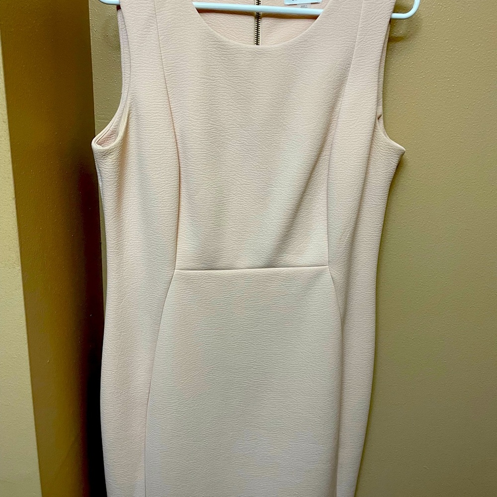 Blush/light pink/pale pink Calvin Klein Size 14 dress worn once.